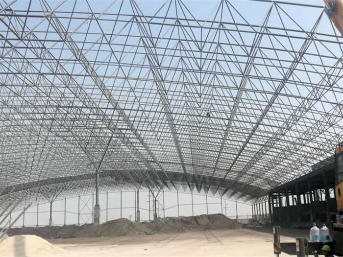 海口钢厂料仓网架工程